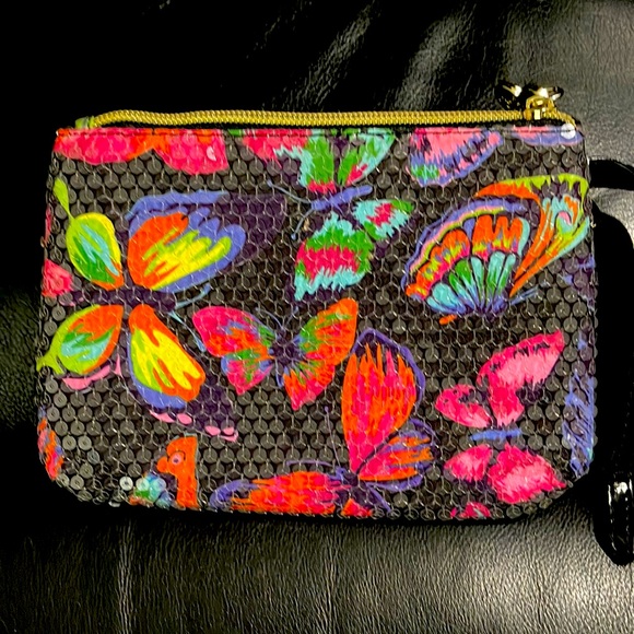 Betsy Johnson Small clear sequin butterfly print bag - Picture 2 of 3